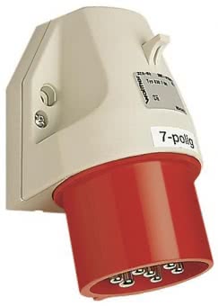 Walther Wandgerätestecker 16A 7P  610706 