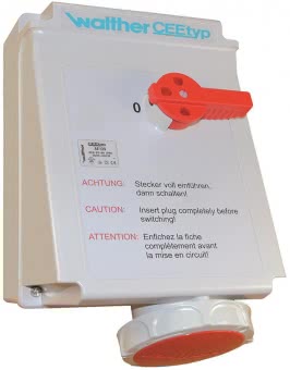 Walther Wandsteckdose 63A 5P 400V  AD169 
