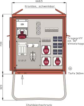 WALT Anschlussverteiler 55kVA    WV0362A 