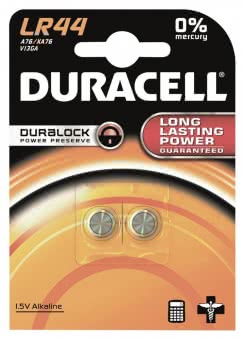 Duracell Knopfzelle      DLR44-B2 504424 