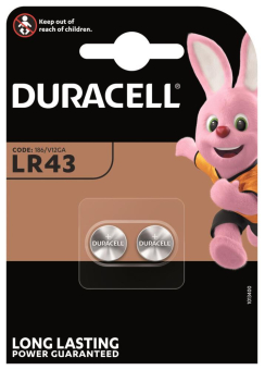 Duracell Knopfzelle 1,5V LR43   DLR43 B2 