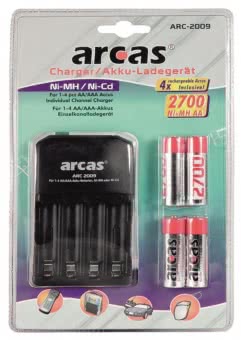 Arcas          ARC-2009 inkl. 4x AA 2700 