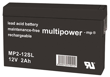 MULTIPOWER Bleiakku 12V 2Ah     MP2-12SL 