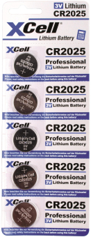 XCell Knopfzelle Lithium 3V       CR2025 