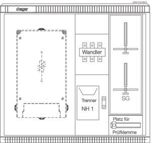 Hager Wandler-u.Messschrank    ZAW102WM2 