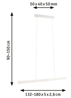 PAULM Pendelleuchte Aptare Schwarz 79888 