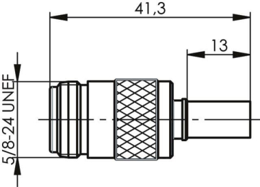 TEGA N-Kabelbuchse Cr/Cr     J01021B0117 