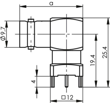 TEGA BNC-Winkelbuchse        J01003A0018 