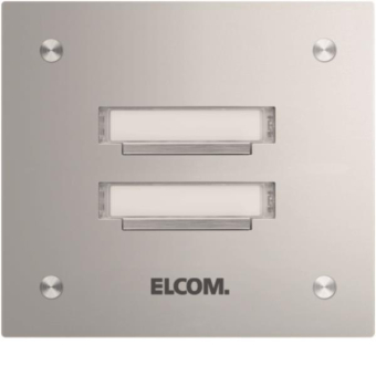 ELCOM Klingelplatte ,V2A    KVM-2/1 ESTA 