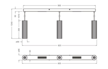 Ledvance Decor Drums Pendant 3XGU10 