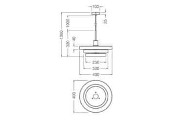 Ledvance Decor Layers Pendant E27 Blue 