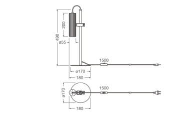 Ledvance Decor Drums Table GU10 Black 