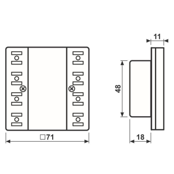 Jung KNX Tastsensor-Modul    LS 52921 ST 
