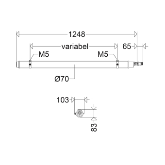 SCHUCH LED-Rohrleuchte PRIMO 10712L42 XR 