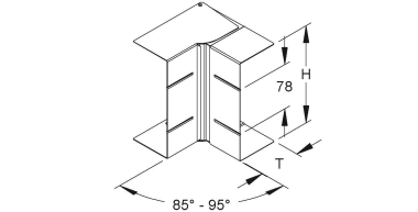 Niedax GK-Inneneck 90° GKIV 133-78T70 VW 