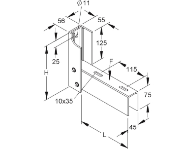 NIED GFK-Ausleger,Länge 210  FPAP 200/AC 