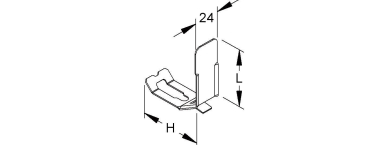 Niedax Kabelhalteklammer  LHS 100.100 E2 