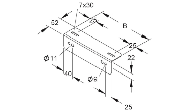 Niedax Wandauflager B260mm        WA 250 