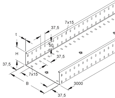 Niedax Kabelrinne     RSSUP 100.400 S OV 