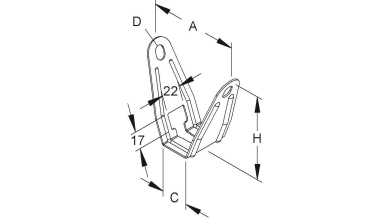 Niedax Deckenbügel             DBT 70 E3 