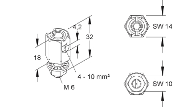 Niedax Erdungsklemme      MTEKM 4X10 E10 