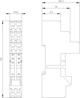 SIEM Stecksockel für         LZS:RT7872P 