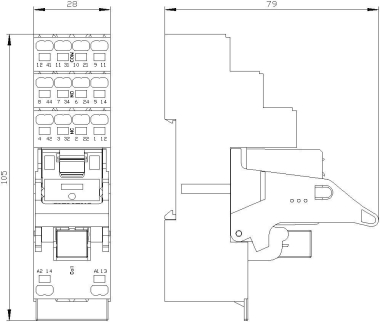 Siemens Steckrelais Kompl.- LZS:PT5D5R24 