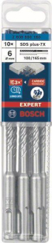 Bosch 10xHammerbohrer SDS-plus-7X Expert 