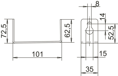 OBO BSKD-W1021 Trennwinkel 