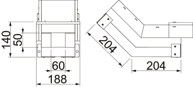 OBO BSKH09-VS0506 Vertikalbogen steigend 