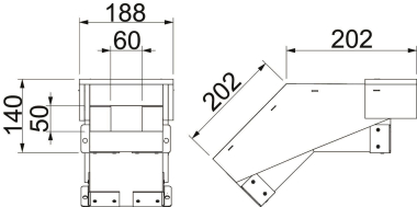 OBO BSKH09-VF0506 Vertikalbogen fallend 