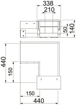 OBO BSKH09-B0521 Bogen 90° 