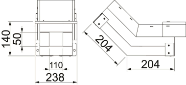 OBO BSKH09-VS0511 Vertikalbogen steigend 