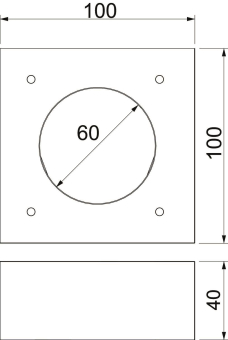 OBO KAD-10040 Aufdoppelungsstück 