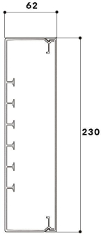 GGK FB Geräteeinbaukanal      FB60X230GR 