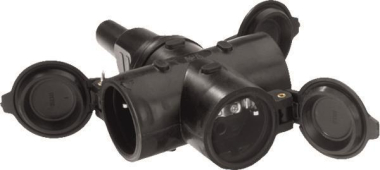 Bachmann Vollgummi Schuko-3-Wege 913.170 