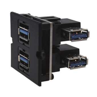 Bachmann Rahmen 2xUSB 3.0 90°    917.059 