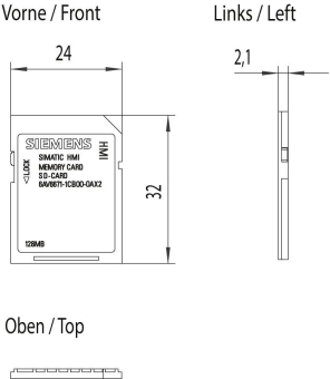 Siemens 6AV66711CB000AX2 MMC Card 