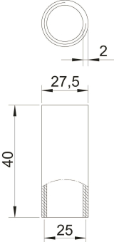 OBO SVM25W DN Stapa Gewindemuffe 