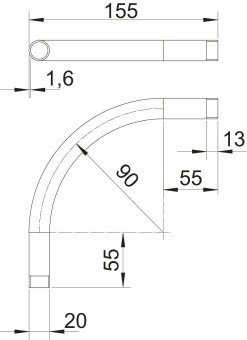 OBO SBNM20 FT Stapa Gewindebogen 