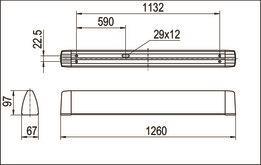 RIDI Spiegelleuchte weiß IP 40   0450049 