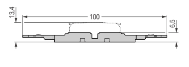 WAGO 221-2503 Befestigungsadapter mit 