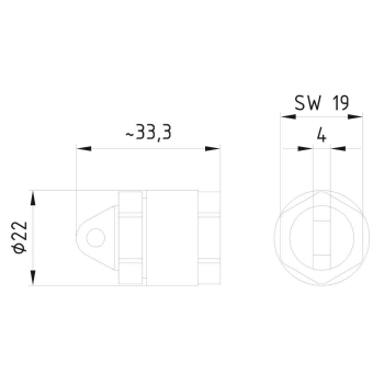 Siemens 3RK19011MN00 AS-I Leitungsend- 
