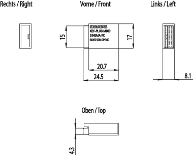 SIEM Key-Plug SINEMA RC,   6GK5908-0PB00 