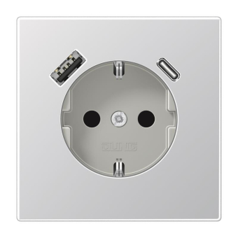 Jung SCHUKO-Steckdose m.USB  AL1520-15CA 
