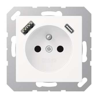 Jung Steckdose         A 1520F-15 CA WWM 