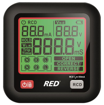 RED Steckdosentester CAT II 2810-10-0005 