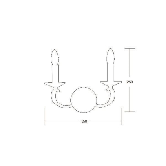 Brumberg Wandleuchte, chrome    50802020 
