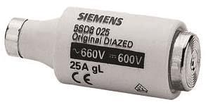 Siemens 5SD8025 DIAZED-Sicherungseinsatz 
