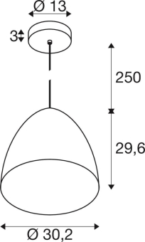 SLV PARA CONE 30 Pendelleuchte   1008131 
